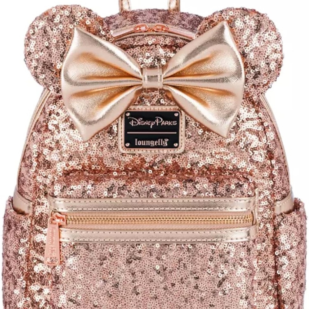 Loungefly Rose Gold Sequin Backpack